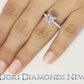 1.72 Carat F-SI2 Certified Natural Round Diamond Engagement Ring 18k White Gold