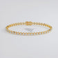 3.30ctw Round Brilliant Buttercup Diamond Eternity Tennis Bracelet set in 14k Yellow Gold