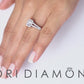 0.96 Carat D-SI1 Natural Round Diamond Engagement Ring 14k White Gold Pave Halo