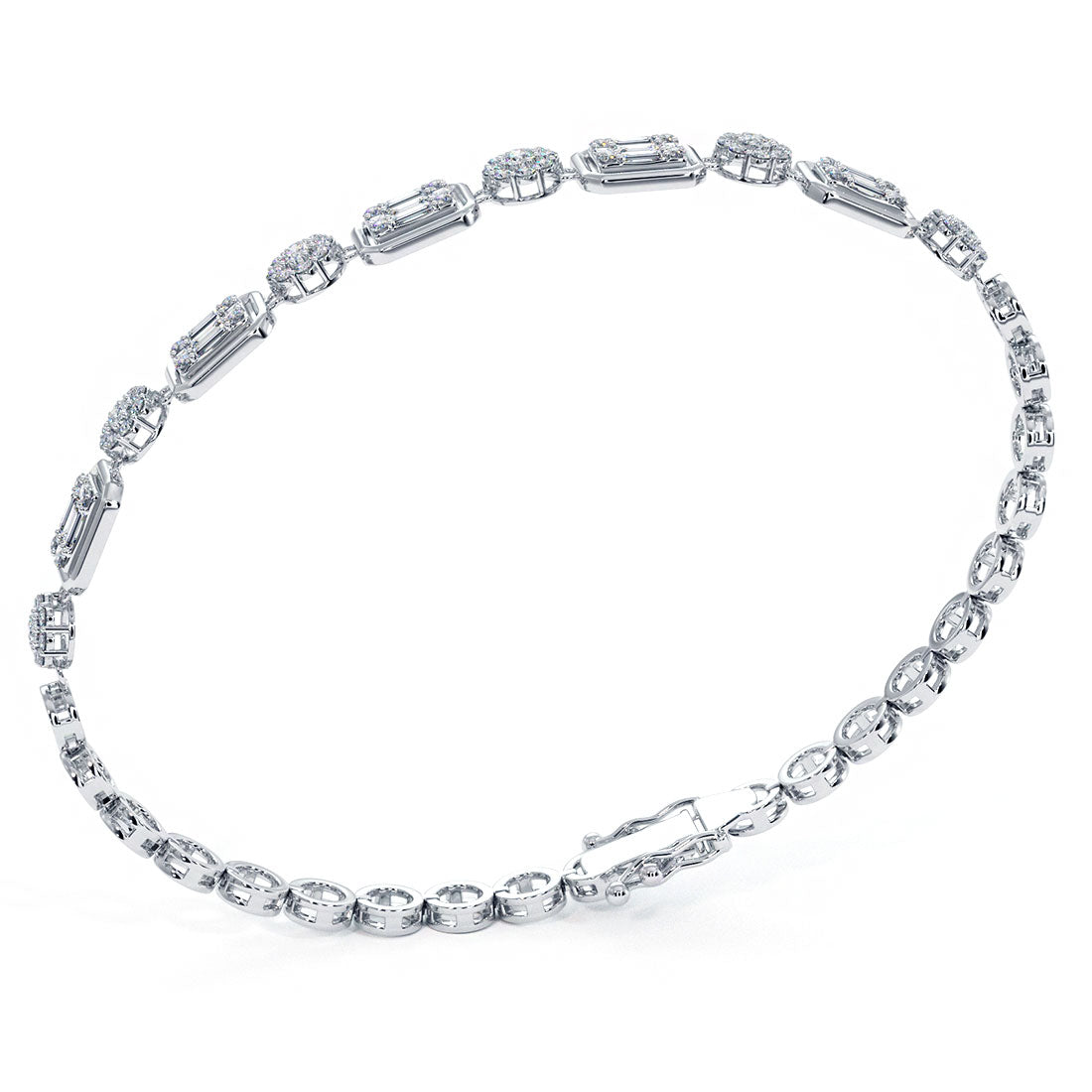 Cluster Diamond Bracelet Mangalsutra | Diamond cuts, Diamond bracelet,  Mangalsutra chain