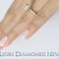 0.85 Carat G-VS2 Certified Princess Cut Diamond Engagement Ring 18k Yellow Gold