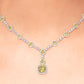 16.15ctw Natural Fancy Yellow Diamond Necklace 18k White Gold