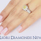 1.14 Carat Fancy Yellow Cushion Cut Diamond Engagement Ring 14k Vintage Style