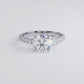 1.5 Carat Round Brilliant Micro Prong Set Cathedral