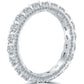 2.25 Carat Round Diamond Pave Eternity Wedding Band Anniversary Ring 18k Gold