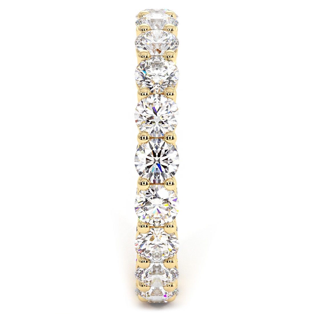 2.50ctw Round Diamond Eternity Wedding Band Anniversary Ring 14k Yellow Gold