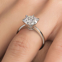 2.5 Carat Round Brilliant Petite Tapered 6 Prong Solitaire