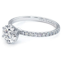 1.5 Carat Round Brilliant Petite Micropavé 6 Prong