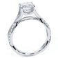 1 Carat Round Brilliant Cathedral Micropavé Infinity Twist