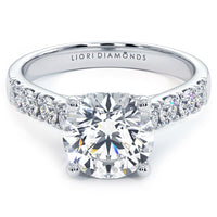 2 Carat Round Brilliant Cathedral Heart Shape Gallery