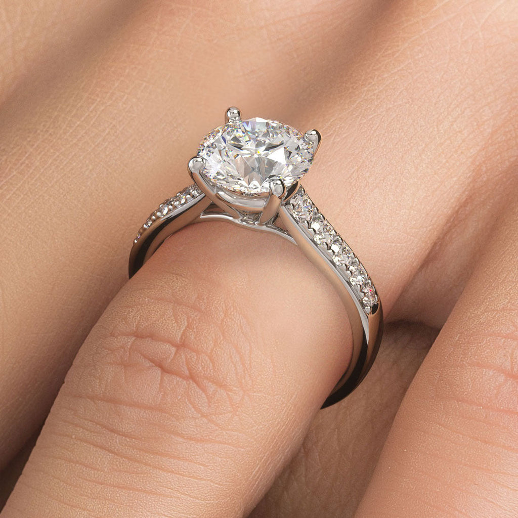 Classic 2.0 Carat Diamond Ring White Gold 4/6 Prongs Moissanite 14K 18K  Wedding Rings Jewelry Women - China Ring and Moissanite Ring price |  Made-in-China.com