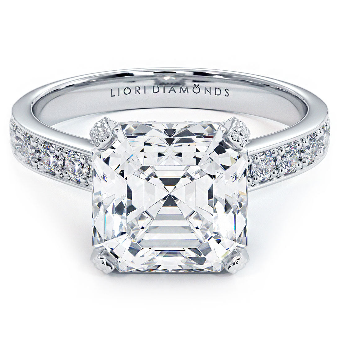 Asscher Engagement Ring Liori Diamonds TM