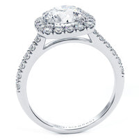 2.5 Carat Round Brilliant Micropavé Halo