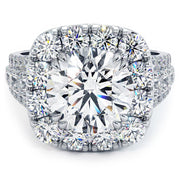 Carat Round Brilliant Vintage Style Large Halo – Liori Diamonds