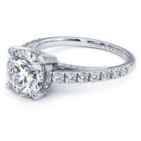 1.5 Carat Round Brilliant Micropavé Milgrain Prongs