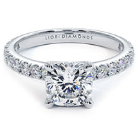 1.5 Carat Cushion Cut Micro Prong Set