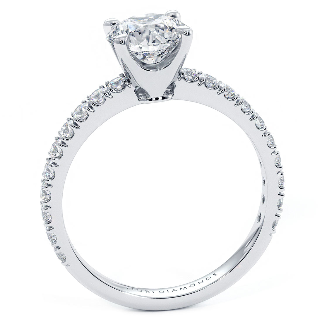 1 Carat Round Brilliant Micro Prong Set