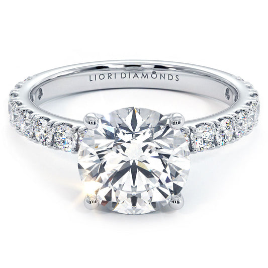 2 Carat Round Brilliant Micro Prong Set