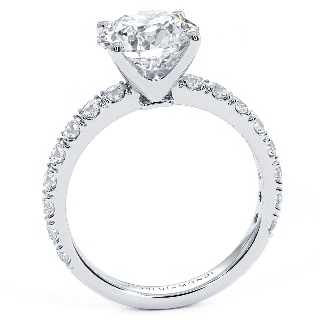 2 Carat Round Brilliant Micro Prong Set