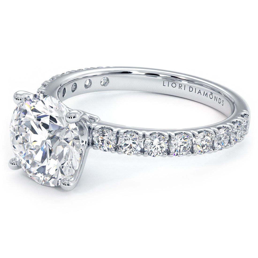 2 Carat Round Brilliant Micro Prong Set