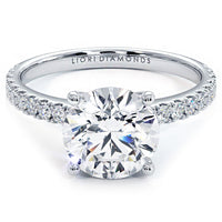 2 Carat Round Brilliant Petite Micro Prong Set