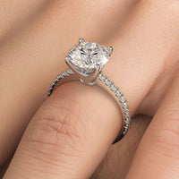 2.5 Carat Round Brilliant Petite Micro Prong Set