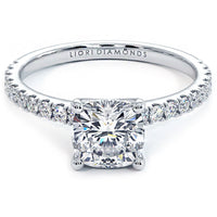 1.5 Carat Cushion Cut Petite Micro Prong Set