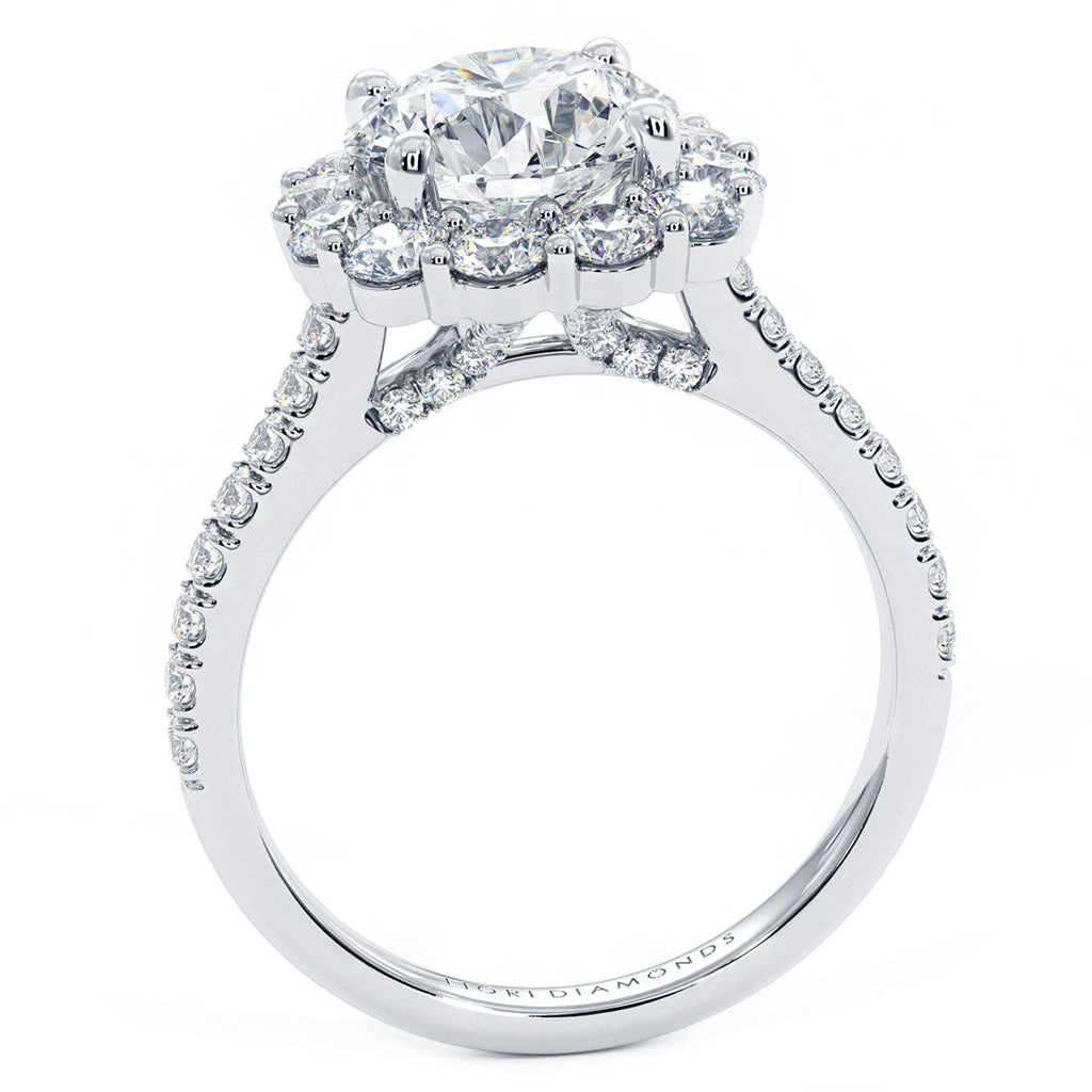 Shir: two carat round brilliant diamond ring