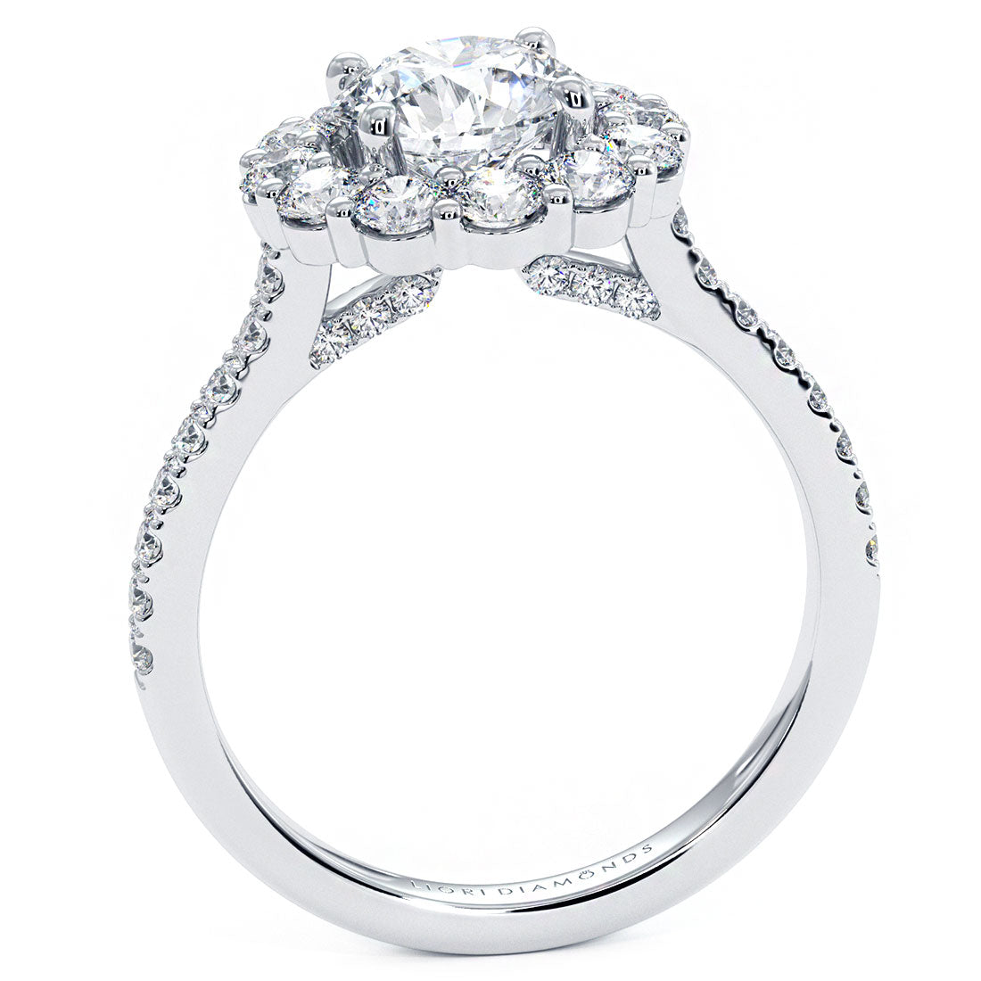 1.5 Carat Round Brilliant XL Floral Halo