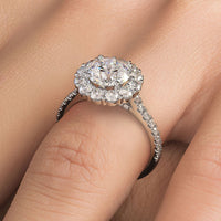 2 Carat Round Brilliant XL Floral Halo