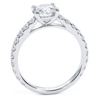 1 Carat Round Brilliant Micro Prong Set Cathedral