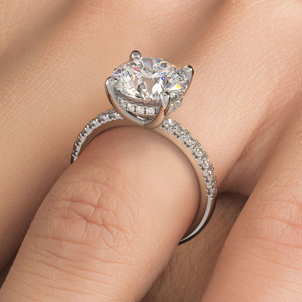 3.5 Carat Round Brilliant Petite French Cut