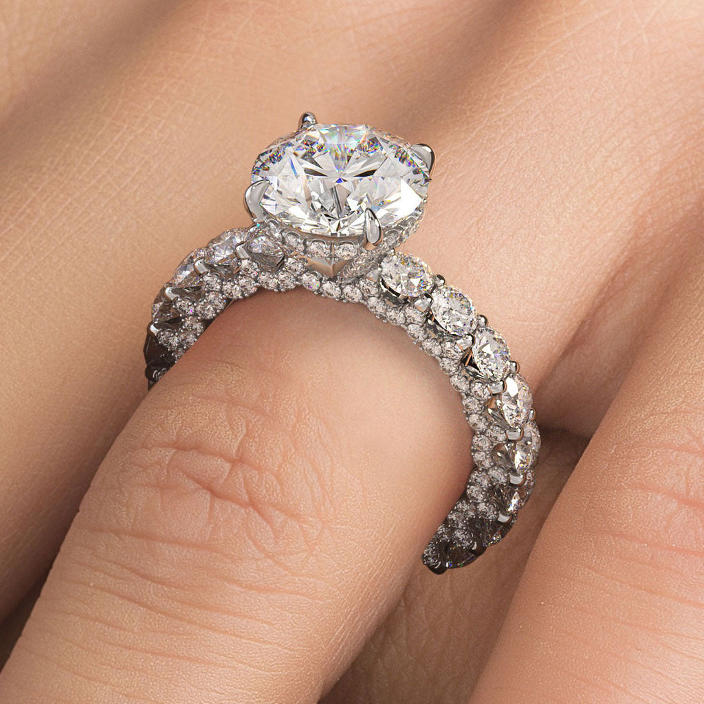 3 CTW Lab Grown Diamond Engagement Ring ⋆ Diamond Exchange Houston
