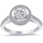 1.55 Carat H-SI1 Vintage Style Natural Round Diamond Engagement Ring 18k Gold