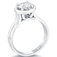 1.33 Carat G-VS2 Round Diamond Classic Solitaire Engagement Ring 14k White Gold