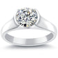 1.71 Carat G-SI1 Round Diamond Classic Solitaire Engagement Ring 14k White Gold