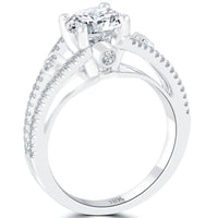 2.26 Carat G-SI2 Certified Natural Round Diamond Engagement Ring 18K White Gold