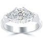 1.50 Carat I-SI1 Certified Natural Round Diamond Engagement Ring 14k White Gold