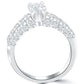 1.04 Carat F-SI3 Certified Natural Round Diamond Engagement Ring 14k White Gold
