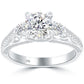 2.12 Carat G-VS2 Certified Natural Round Diamond Engagement Ring 18k White Gold