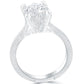 1.50 Carat D-SI2 Vintage Style Round Diamond Engagement Ring 18k White Gold