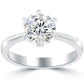 1.70 Carat H-VS2 Round Diamond Classic Solitaire Engagement Ring Set in Platinum