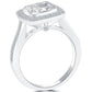 2.51 Carat E-I1 Cushion Cut Natural Diamond Engagement Ring 18k Vintage Style