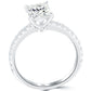 1.88 Carat G-VS2 Certified Princess Cut Diamond Engagement Ring 18k White Gold