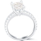 1.94 Carat I-VS1 Certified Cushion Cut Diamond Engagement Ring 18k White Gold
