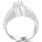 1.75 Carat E-SI1 Certified Natural Round Diamond Engagement Ring 18k White Gold