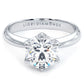 1.51 Carat D-VS1 Round Diamond Classic Solitaire Engagement Ring Set in Platinum