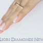 0.78 Carat G-VS2 Certified Princess Cut Diamond Engagement Ring 18k Yellow Gold