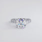 4.51ctw GIA Certified Round Brilliant Lucida set Lab Grown Diamond Engagement Ring set in Platinum