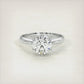 1.51 Carat D-VS1 Round Diamond Classic Solitaire Engagement Ring Set in Platinum